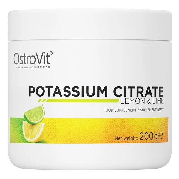 Вітаміни та мінерали OstroVit Potassium Citrate, 200 грам Лимон-лайм від компанії Shock km ua - фото 1