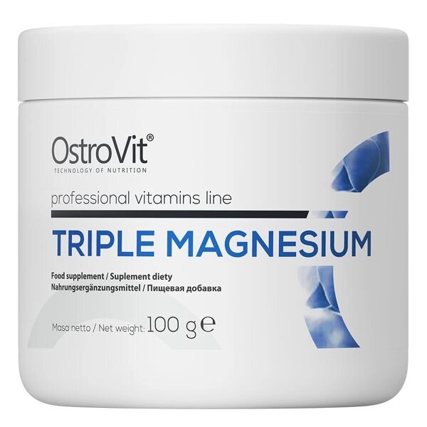 Вітаміни та мінерали OstroVit Triple Magnesium, 100 грам від компанії Shock km ua - фото 1