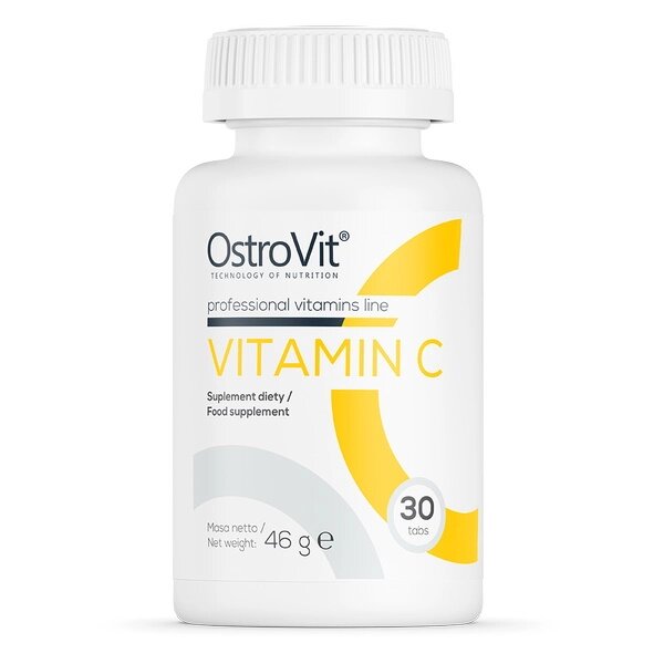 Вітаміни та мінерали OstroVit Vitamin C, 30 таблеток від компанії Shock km ua - фото 1