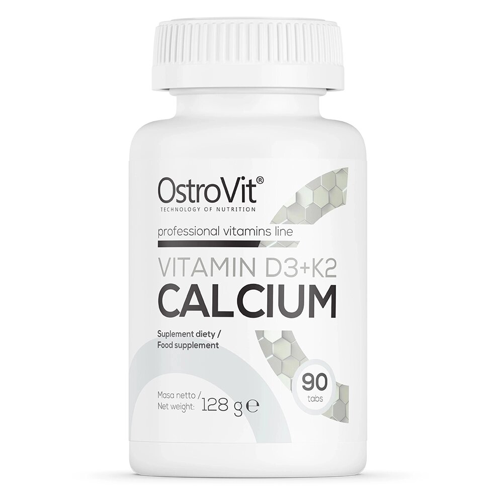 Вітаміни та мінерали OstroVit Vitamin D3+K2 Calcium, 90 таблеток від компанії Shock km ua - фото 1