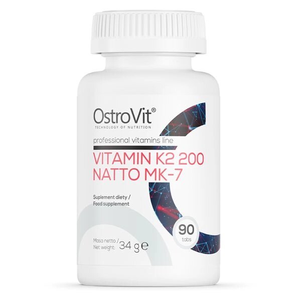Вітаміни та мінерали OstroVit Vitamin K2 200 Natto MK-7, 90 таблеток від компанії Shock km ua - фото 1