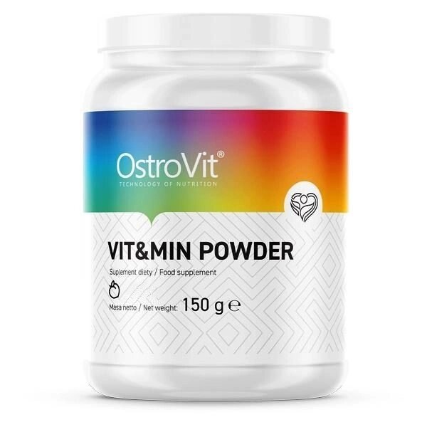 Вітаміни та мінерали OstroVit VitMin Powder, 150 грам Персик від компанії Shock km ua - фото 1