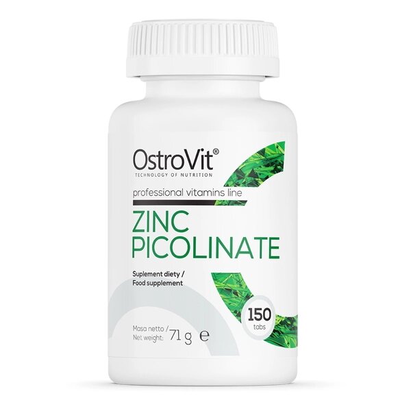 Вітаміни та мінерали OstroVit Zinc Picolinate, 150 таблеток від компанії Shock km ua - фото 1