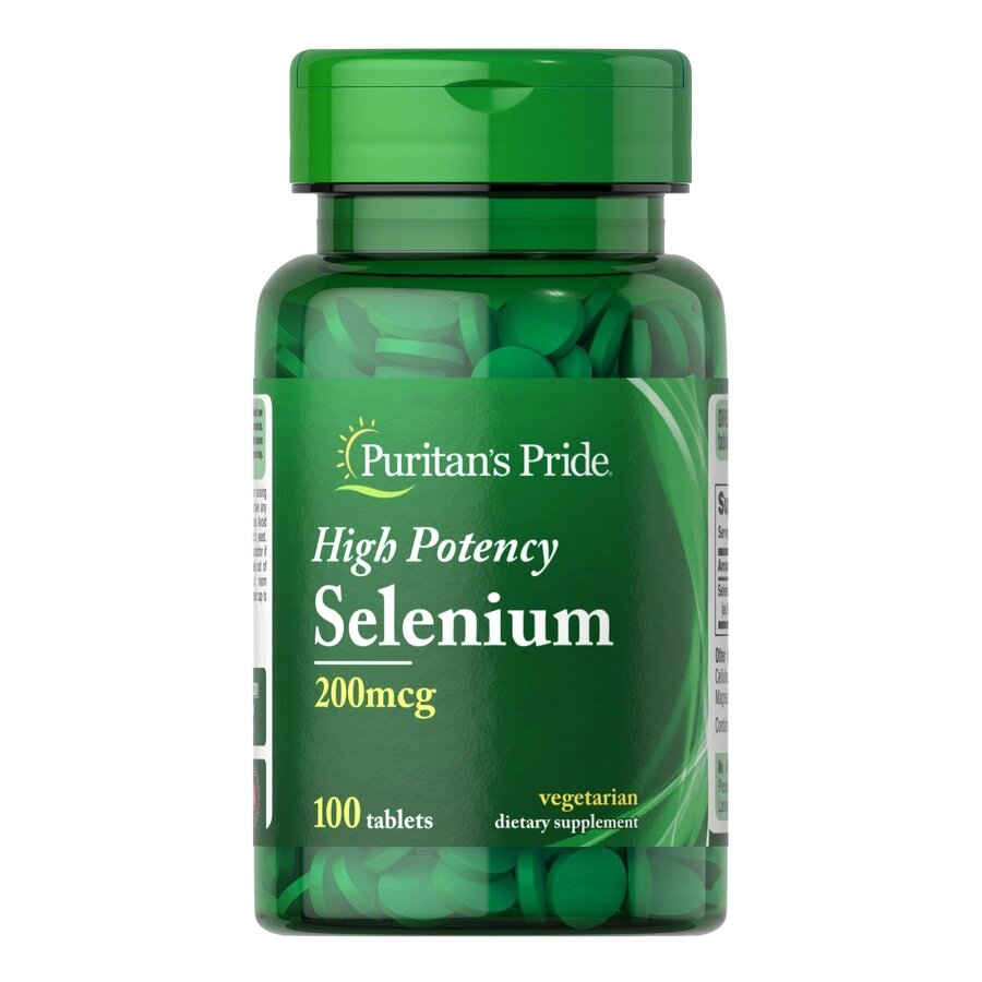 Вітаміни та мінерали Puritan's Pride Selenium 200 mcg, 100 таблеток від компанії Shock km ua - фото 1