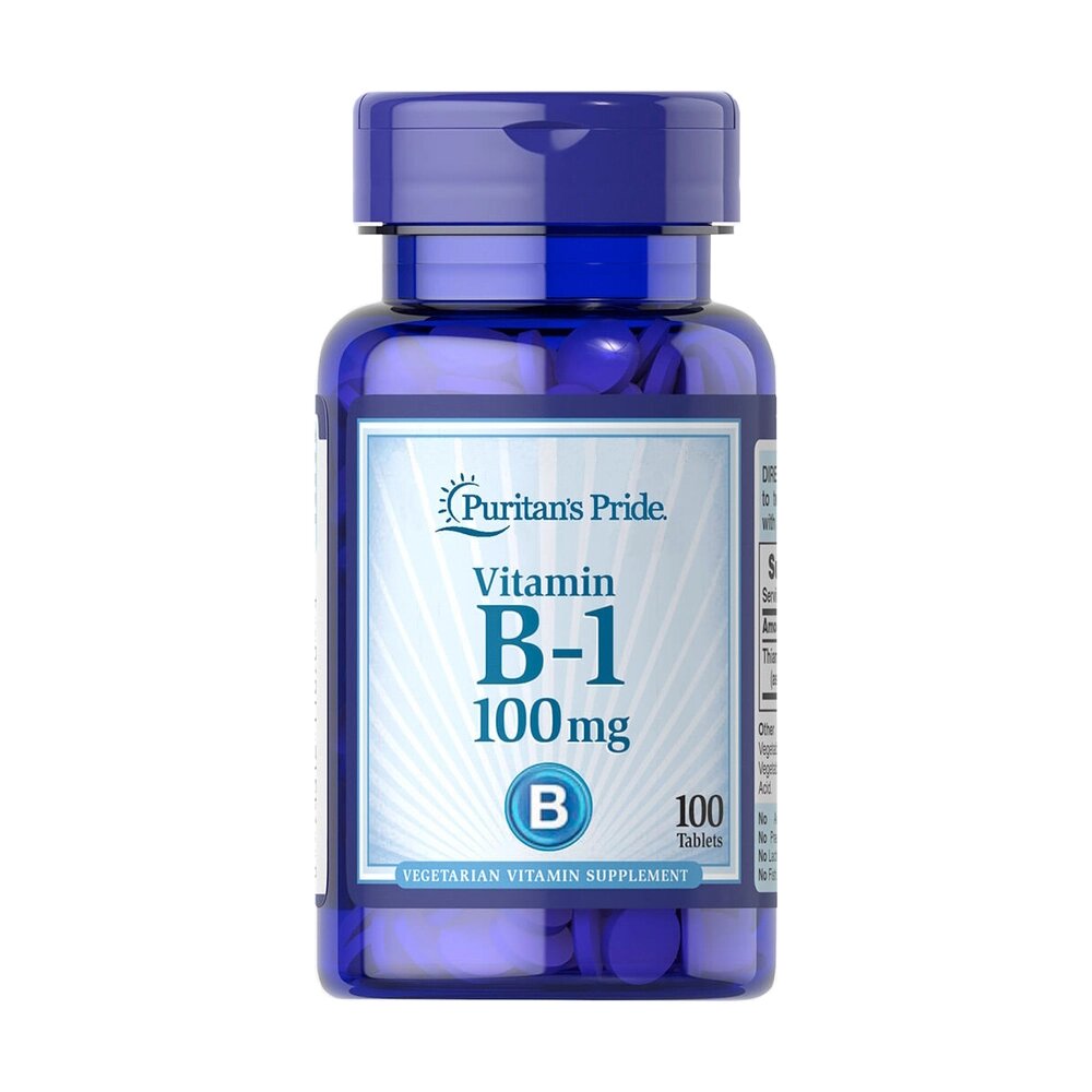 Вітаміни та мінерали Puritan's Pride Vitamin B-1 100 mg, 100 таблеток від компанії Shock km ua - фото 1