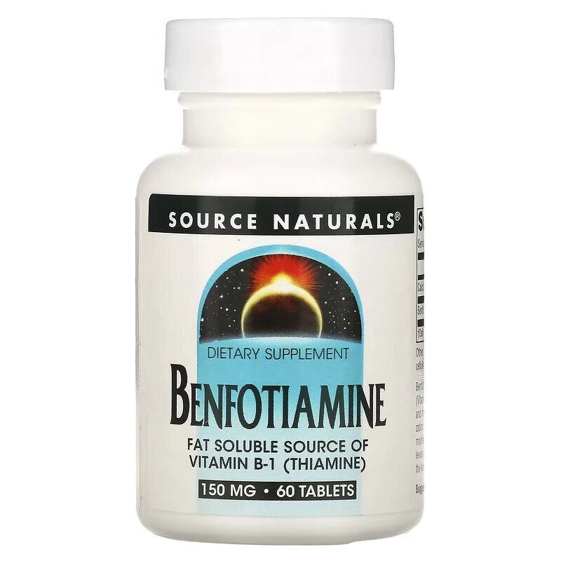 Вітаміни та мінерали Source Naturals Benfotiamine 150 mg, 60 таблеток від компанії Shock km ua - фото 1