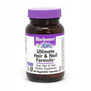 Вітаміни та мінерали Bluebonnet Nutrition Ultimate Hair and Nail Formula, 60 вегакапсул