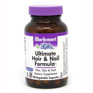 Вітаміни та мінерали Bluebonnet Nutrition Ultimate Hair and Nail Formula, 90 вегакапсул
