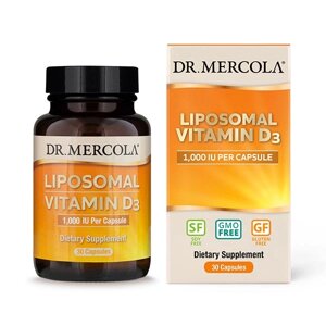 Вітаміни та мінерали Dr. Mercola Liposomal Vitamin D3 1000 IU, 30 капсул