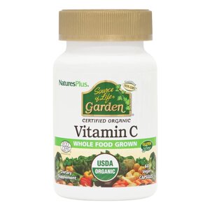 Вітаміни та мінерали Natures Plus Source of Life Garden Vitamin C, 60 вегакапсул