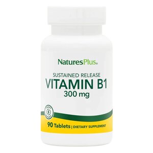 Вітаміни та мінерали Natures Plus Vitamin B1 300 mg, 90 таблеток