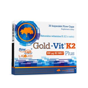 Вітаміни та мінерали Olimp Gold-Vit K2 Plus, 30 капсул
