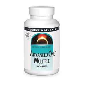 Вітаміни та мінерали Source Naturals Advanced One Multiple No Iron, 30 таблеток