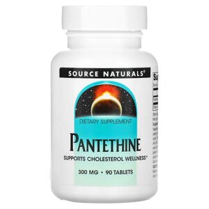 Вітаміни та мінерали Source Naturals Pantethine 300 mg, 90 таблеток