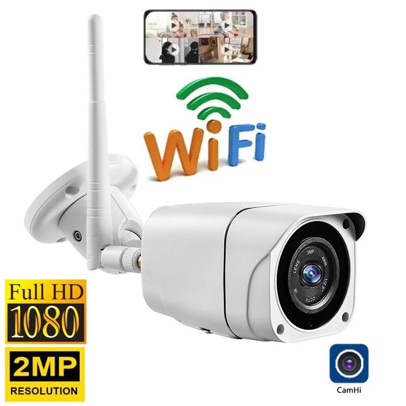 Wifi камера відеоспостереження бездротова вулична 2 Мп, HD 1080P Zlink Q57, додаток CamHI від компанії Shock km ua - фото 1