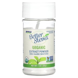 Замінник харчування NOW Better Stevia Extract Powder, 28 грам
