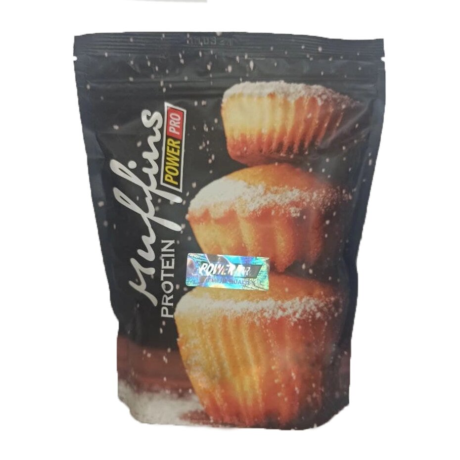 Замінник харчування Power Pro Muffins Protein 600 грам Білий шоколад-полуниця від компанії Shock km ua - фото 1