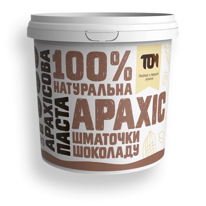 Замінник харчування TOM Арахісова паста з шматочками чорного шоколаду, 1 кг від компанії Shock km ua - фото 1