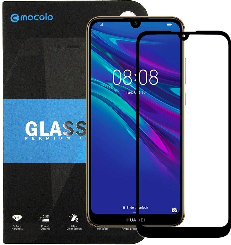 Защитное стекло Mocolo 2.5D Full Cover Tempered Glass Huawei Y6 Pro 2019 Black від компанії Shock km ua - фото 1