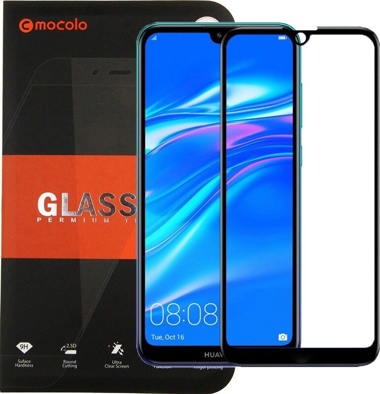 Защитное стекло Mocolo 2.5D Full Cover Tempered Glass Huawei Y7 2019 Black від компанії Shock km ua - фото 1