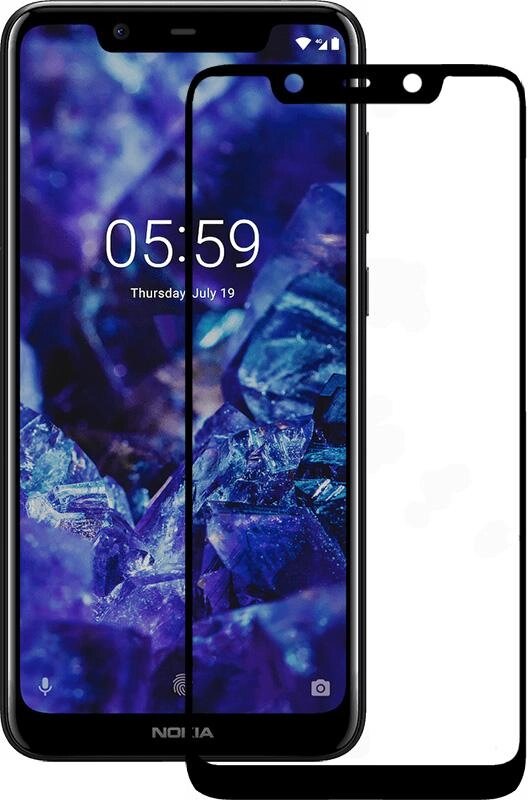 Защитное стекло Mocolo 2.5D Full Cover Tempered Glass Nokia 5.1 Plus Black від компанії Shock km ua - фото 1