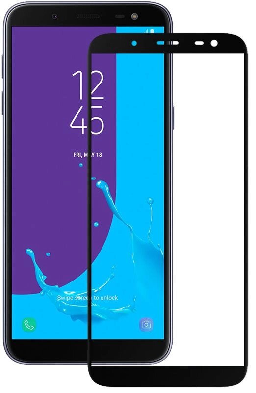 Защитное стекло Mocolo 2.5D Full Cover Tempered Glass Samsung Galaxy J6 (J600) 2018 Black від компанії Shock km ua - фото 1
