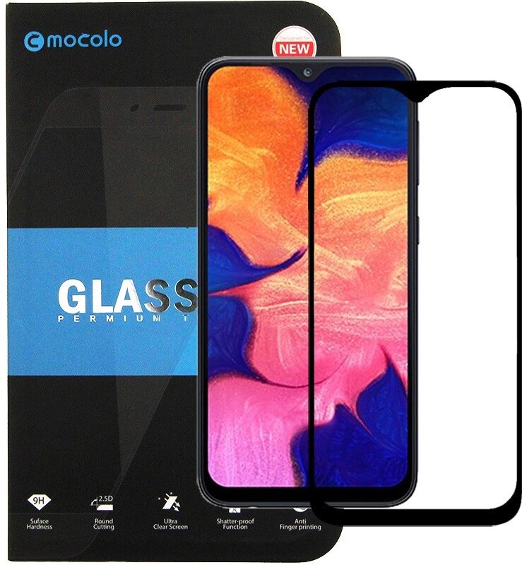 Защитное стекло Mocolo 2.5D Full Glue Tempered Glass Samsung Galaxy A10/M10 Black від компанії Shock km ua - фото 1