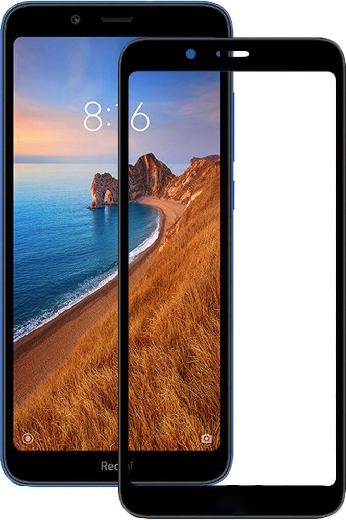 Защитное стекло Mocolo 2.5D Full Glue Tempered Glass Xiaomi Redmi 7A Black від компанії Shock km ua - фото 1