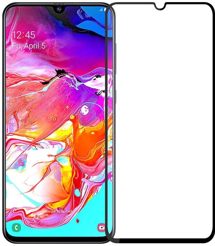 Защитное стекло Mocolo Full Glue Tempered Glass Samsung Galaxy A70 Black від компанії Shock km ua - фото 1