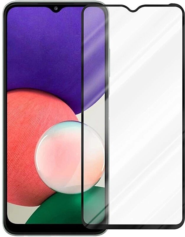 Защитное стекло TOTO 6D Full Glue Tempered Glass Samsung A22 Black від компанії Shock km ua - фото 1