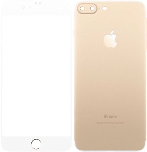 Защитное стекло TOTO Metal Tempered Glass 0.2 mm front and back iPhone 7 Plus Gold
