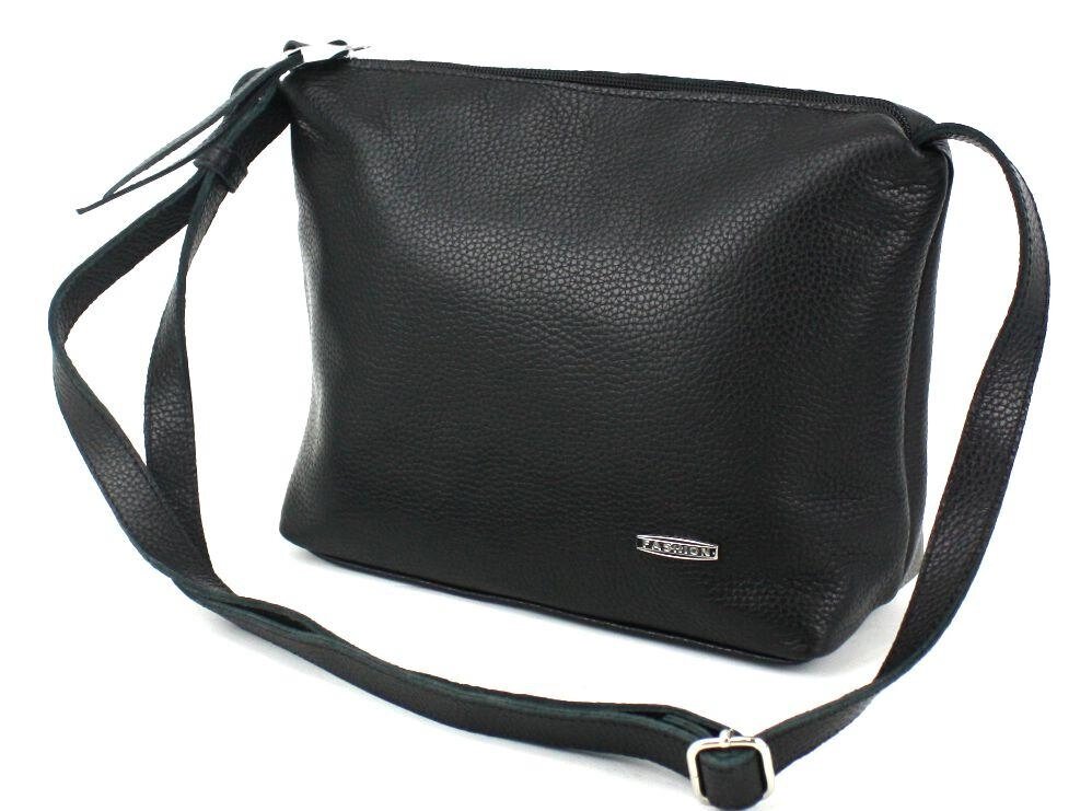 Женская кожаная сумка на плечо Borsacomoda черная від компанії Shock km ua - фото 1