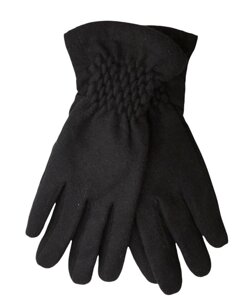 Жіночі рукавички комбіновані Замша і кашемір Середні