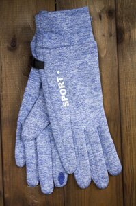 Жіночі рукавички сині Sport