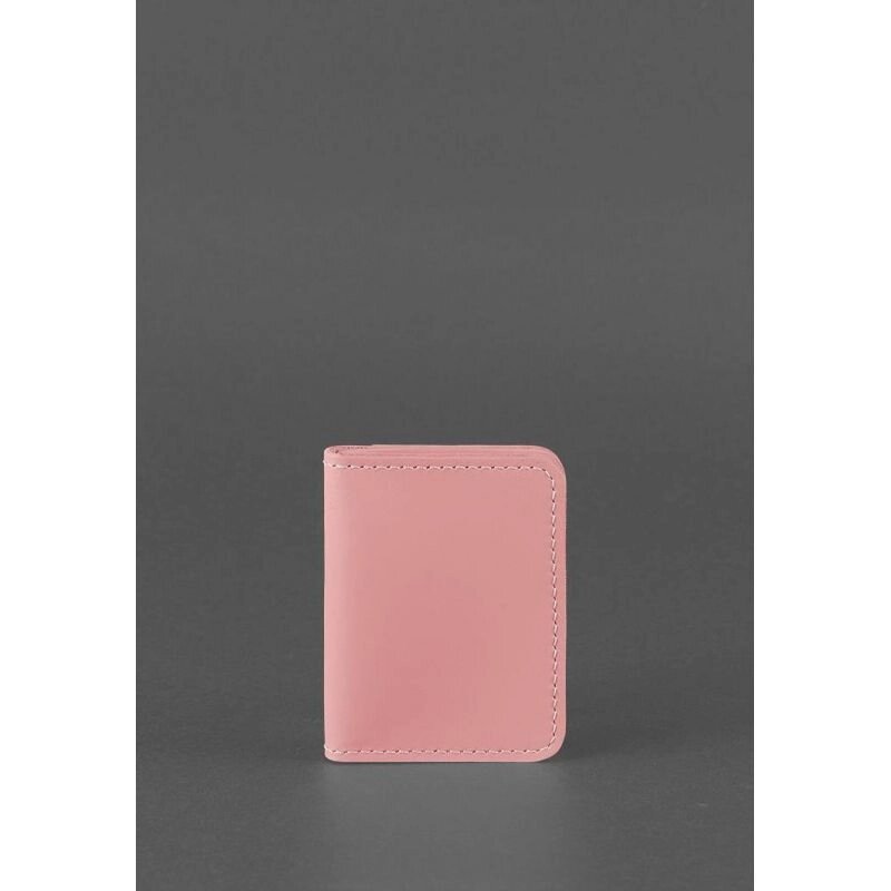 Жіноча шкіряна обкладинка для ID-паспорта і водійських прав 4.0 Рожева від компанії Shock km ua - фото 1