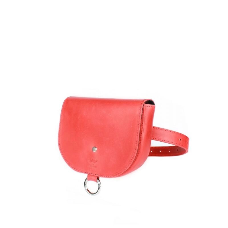 Жіноча шкіряна сумка Ruby S червона вінтажна від компанії Shock km ua - фото 1
