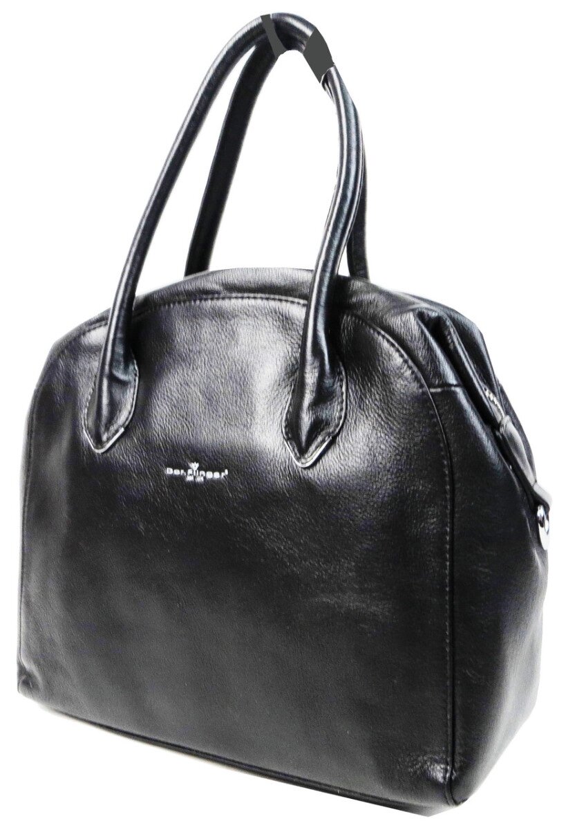 Жіноча шкіряна сумка середнього розміру Dor. Flinger чорна від компанії Shock km ua - фото 1