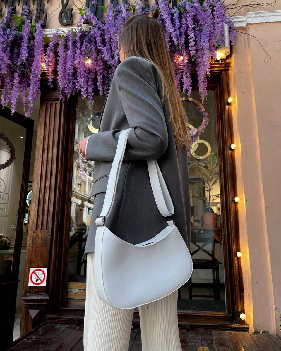 Жіноча сумка «Бланка» біла від компанії Shock km ua - фото 1