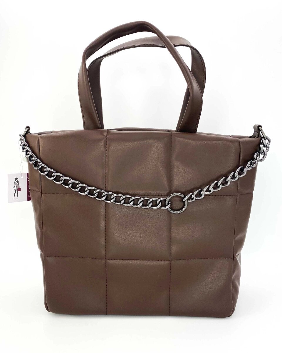 Жіноча сумка «Дейна» коричнева від компанії Shock km ua - фото 1