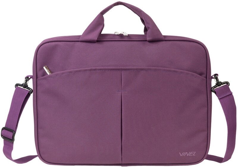 Жіноча сумка для ноутбука 15,6-16 дюймів Vinel бузкова від компанії Shock km ua - фото 1