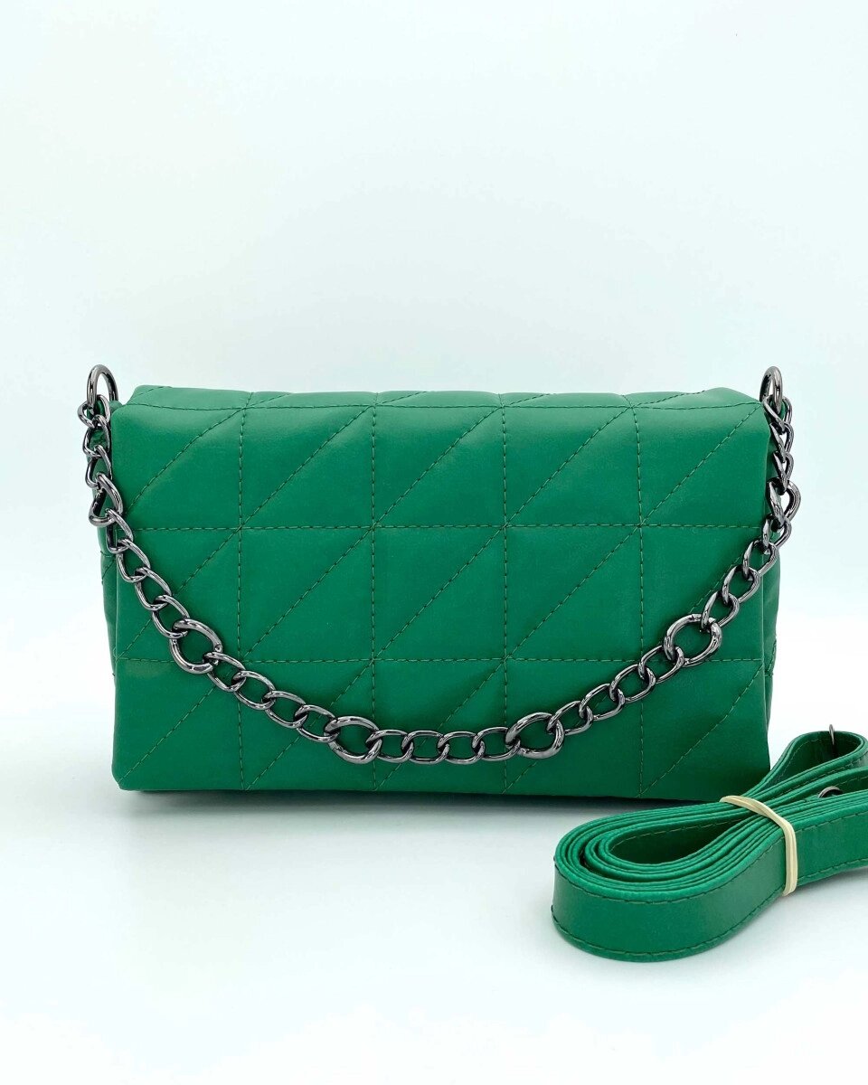 Жіноча сумка «Донна» зелена від компанії Shock km ua - фото 1