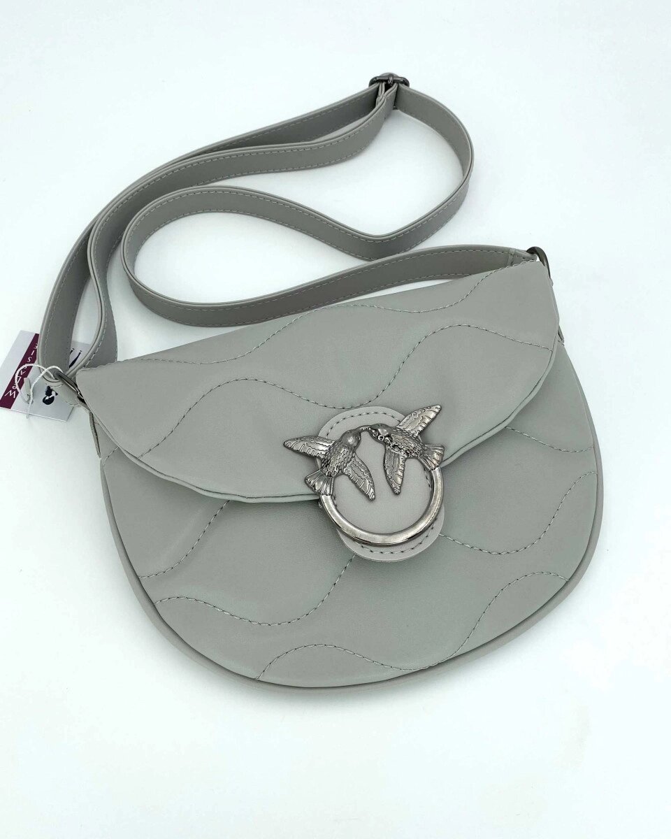 Жіноча сумка «Джасті» сіра від компанії Shock km ua - фото 1