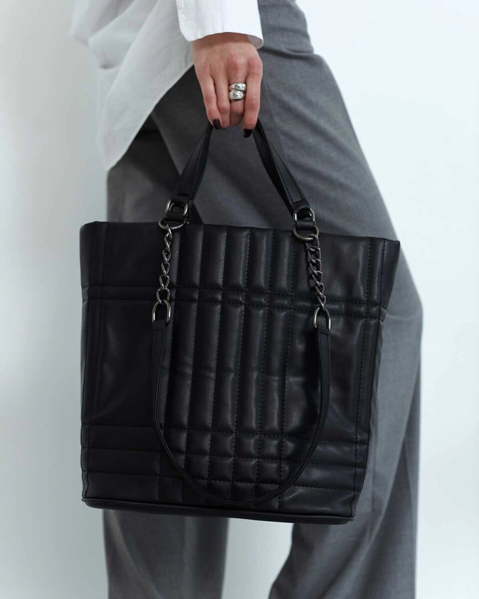 Жіноча сумка «Лексі» чорна від компанії Shock km ua - фото 1