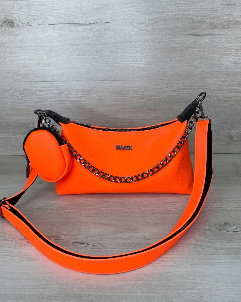 Жіноча сумка «Лойс» помаранчева від компанії Shock km ua - фото 1