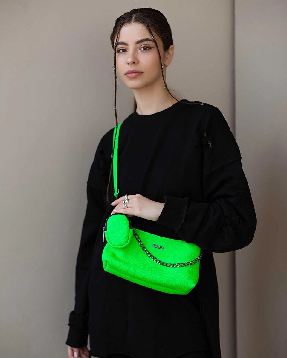 Жіноча сумка «Лойс» зелена від компанії Shock km ua - фото 1
