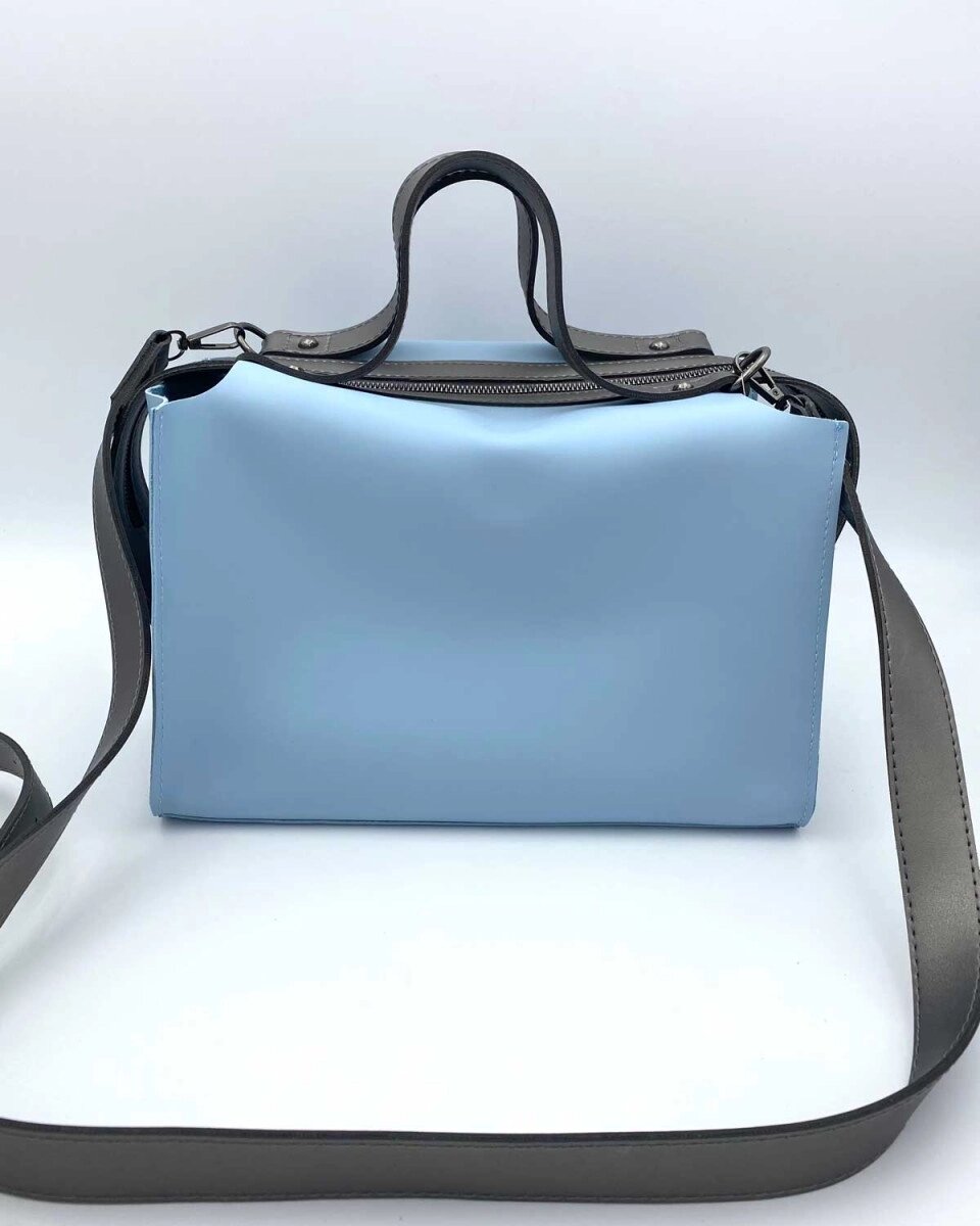 Жіноча сумка «Маліка» блакитна від компанії Shock km ua - фото 1