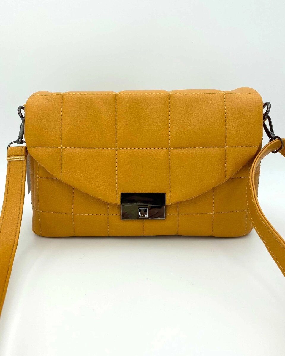 Жіноча сумка «Ронні» жовта від компанії Shock km ua - фото 1