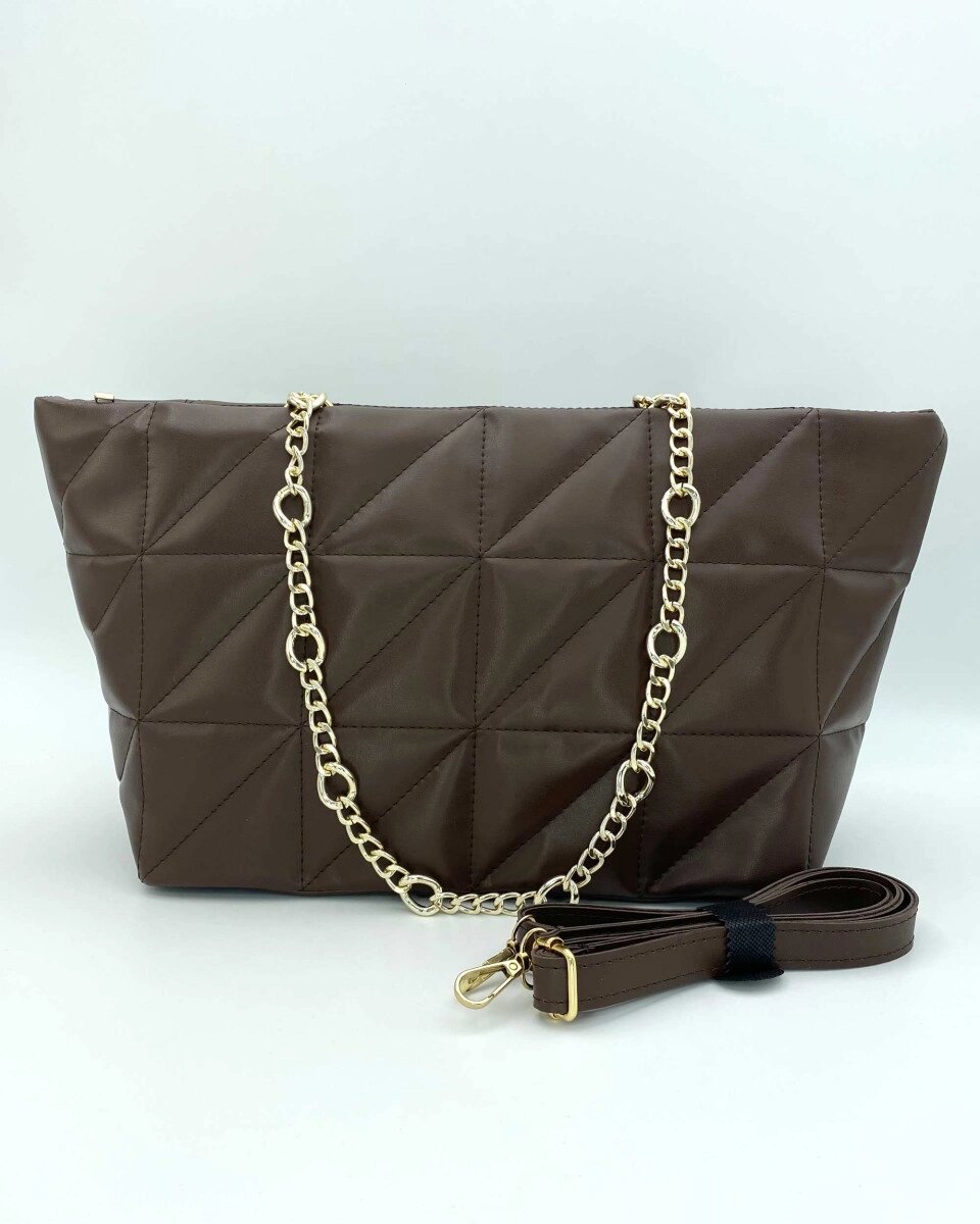 Жіноча сумка «Саманта» коричнева від компанії Shock km ua - фото 1