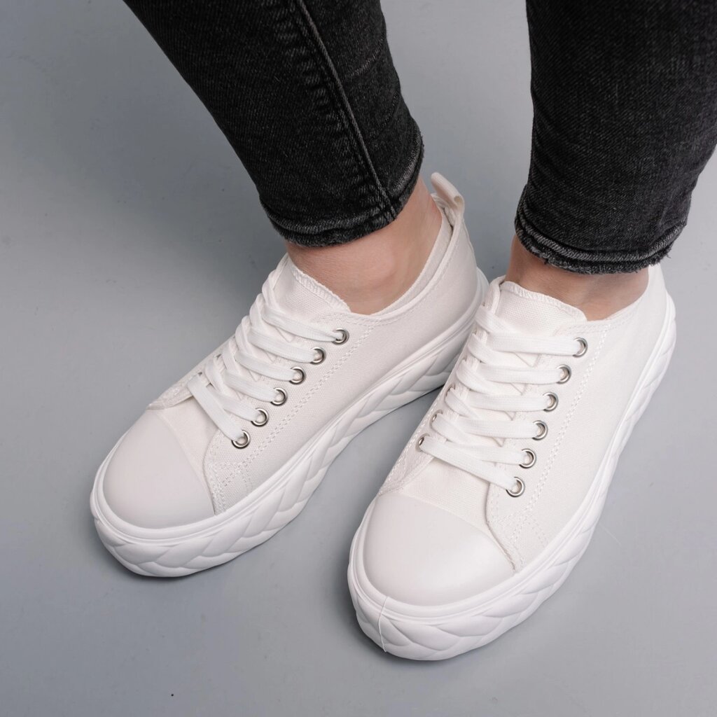 Жіночі кросівки Fashion Giselle 3987 36 розмір 23,5 см Білий від компанії Shock km ua - фото 1