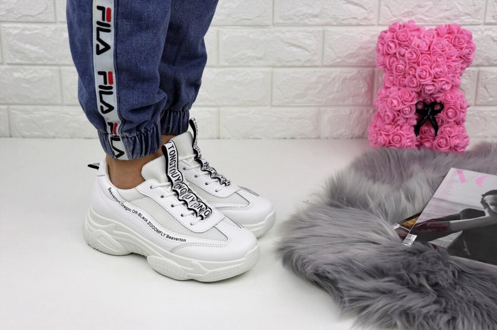 Жіночі кросівки Fashion Tinoa 1151 36 розмір 23 см Білий від компанії Shock km ua - фото 1